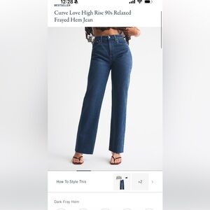 Abercrombie Curve Love Relaxed 26 Long